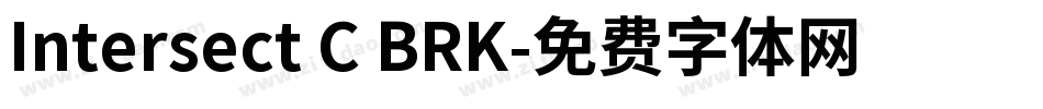 Intersect C BRK字体转换